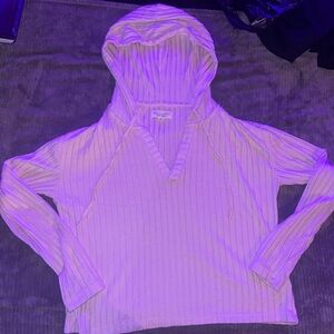 Wallflower Off Duty Ribbed Hoodie Sweater